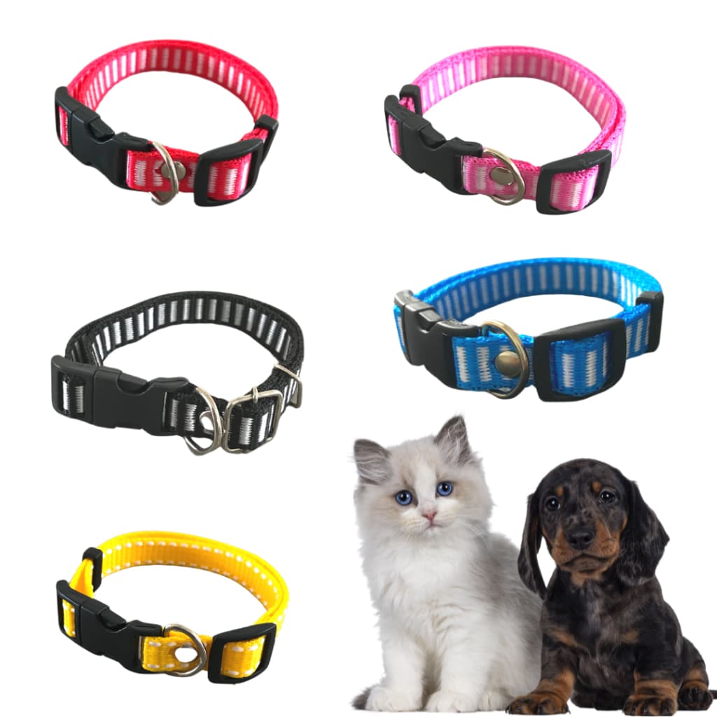 Coleira para Cachorro Pequenos e Gatos Resistente e Ajustável