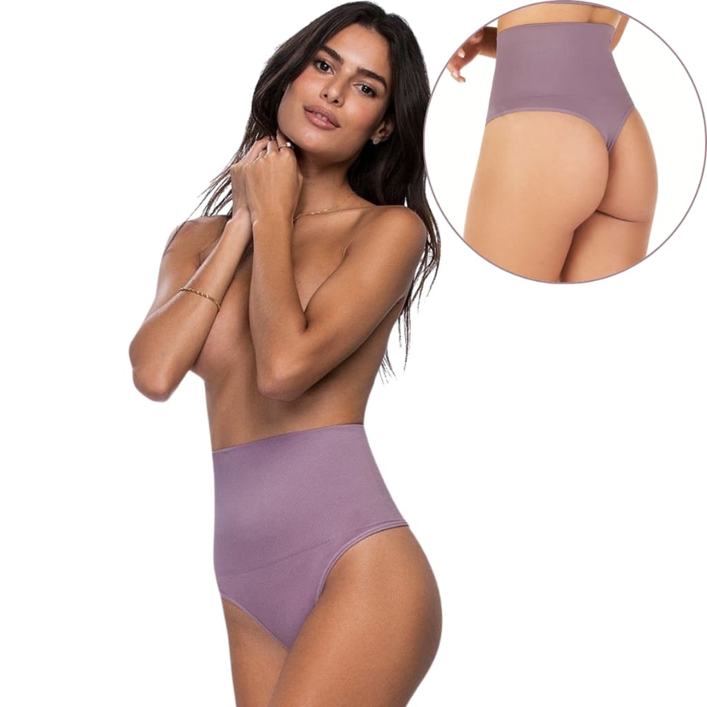Calcinha Modeladora Cinta Fio Dental Sem Costura Compressão Uniforme Zee Rucci