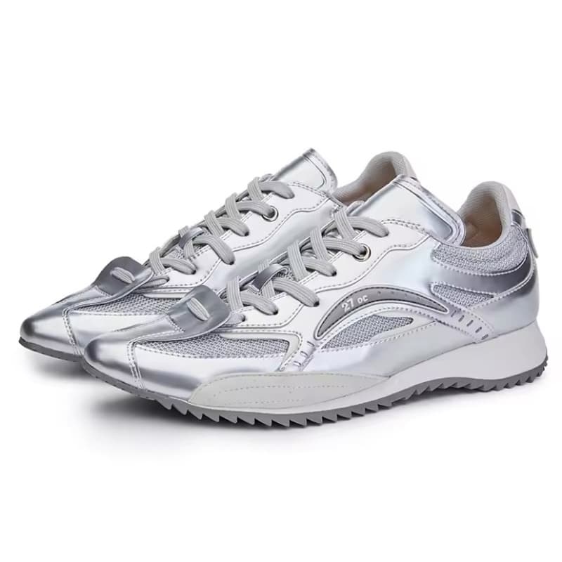 Tênis de plataforma casual feminino, sapatos de moda primavera e outono