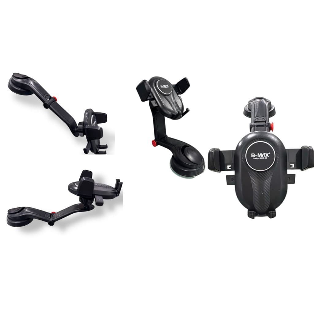 Kit 2 Suportes De Celular Para Carro Suporte articulado Suporte painel Super Fixação