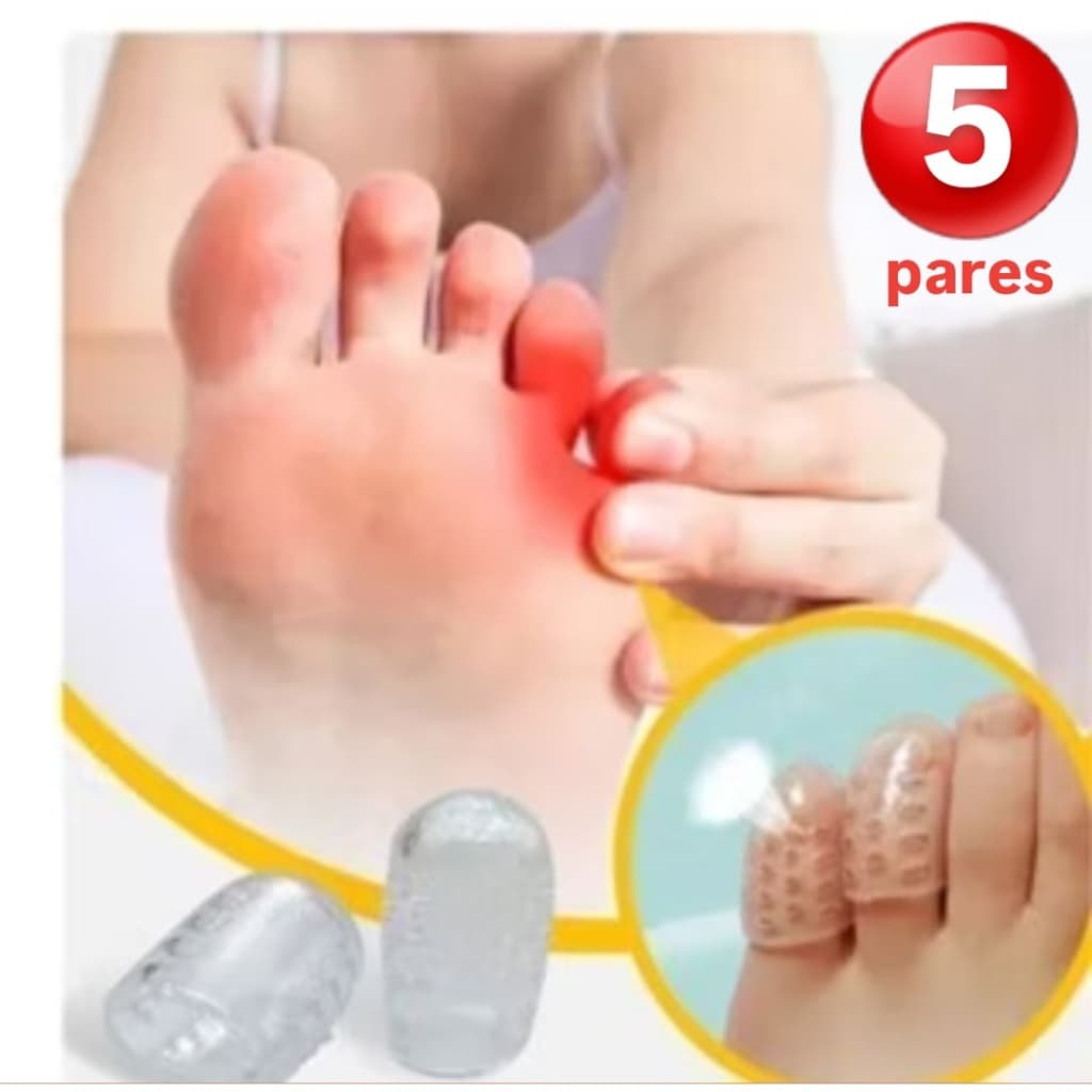 5 PARES PROTETOR DE DEDO SILICONE,RESPIRAVEL.AJUSTAVEL,ANTI CALOS,DEDEIRA DE SILICONE,ANEL,JOANETE