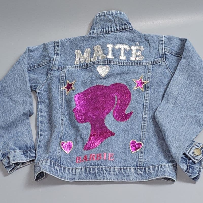 Jaqueta Jeans Personalizada tema Barbie