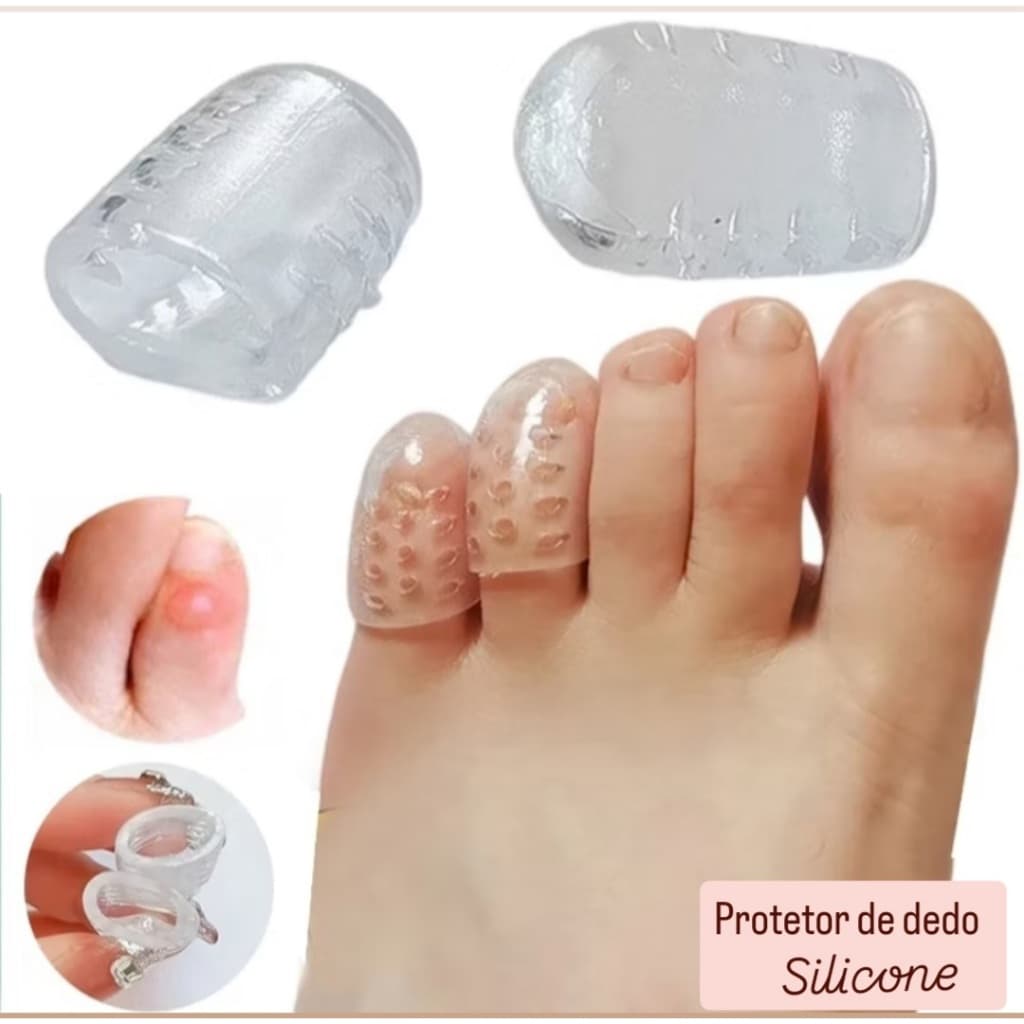 PROTETOR DE DEDO DE PE SILICONE, REPIRAVEL.AJUSTAVEL,ANTI CALOS,DEDEIRA DE SILICONE,ANEL,OANETE