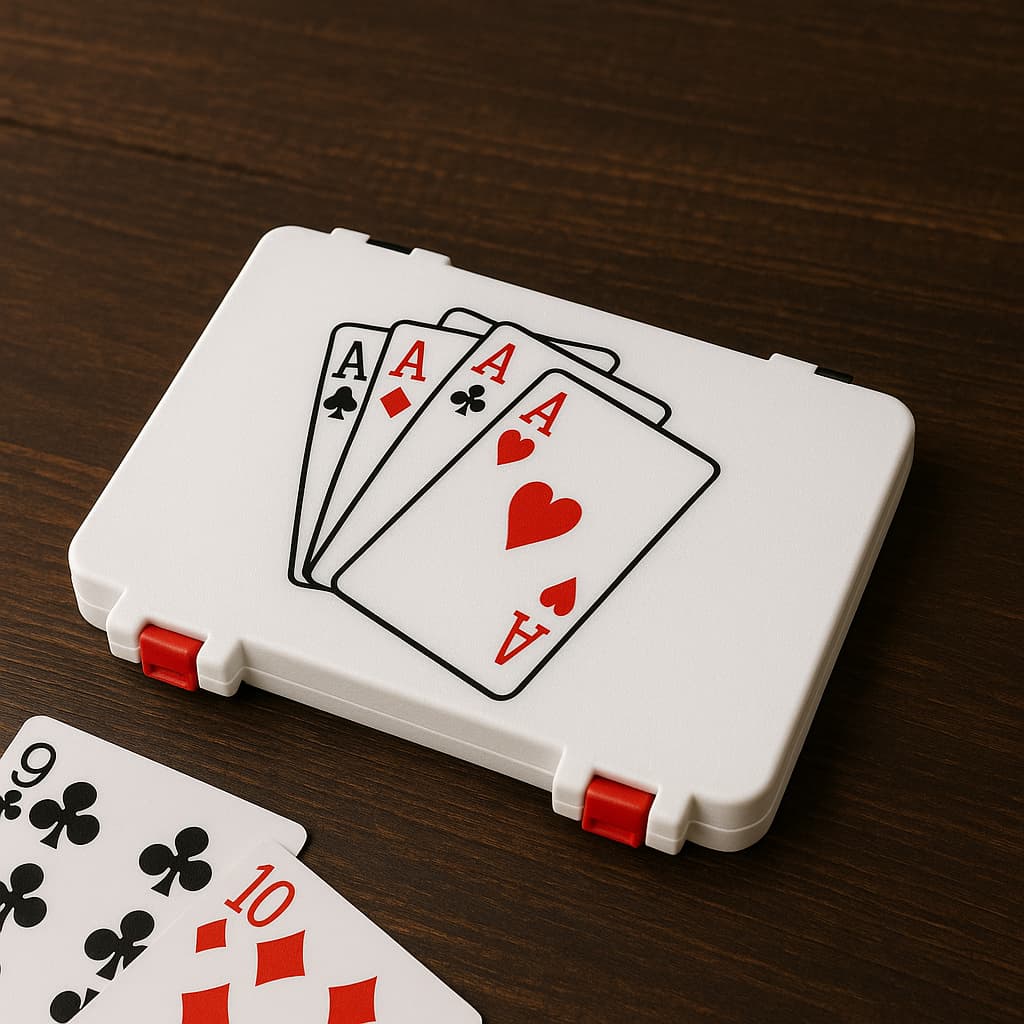Caixa Baralho 3D Jogos Poker, Truco, Buraco, Paciência | Estojo Cartas Personalizado