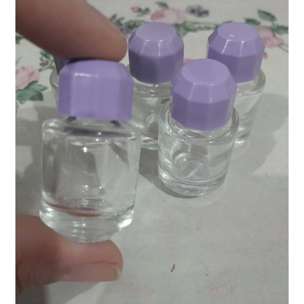 Kit 50 Mini Frasco 5ml Vidro + Batoque Com Tampa Diamante óleo, perfumes, essências, Decantes