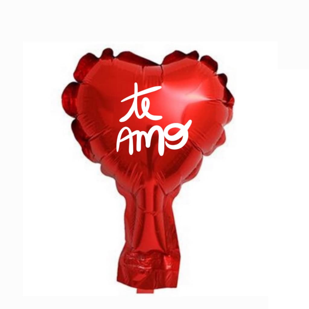 KiT Adesivos Vinil “Te Amo” para Balão 5 Polegadas | Adesivo para Balão de Festa, Decoração Romântica, Balão Person