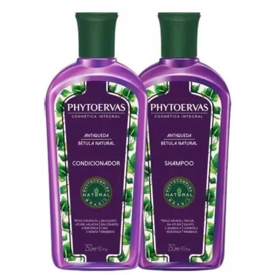 Kit Shampoo+Condicionador Antiqueda Phytoervas 250ml