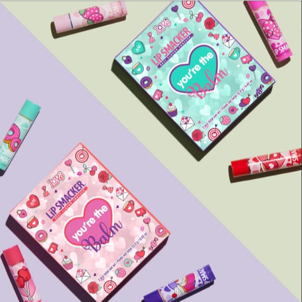 Protetor labial/ lip balm especial Trio Dia dos namorados Lip Smacker
