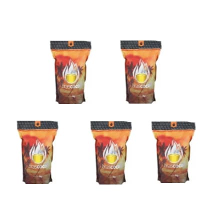 kit 3 pcts 3kg Carvão Brasco ecologico S/ Cheiro e Fumaç Premium Table Grill/churrasco/incense etc briquete hexagonal