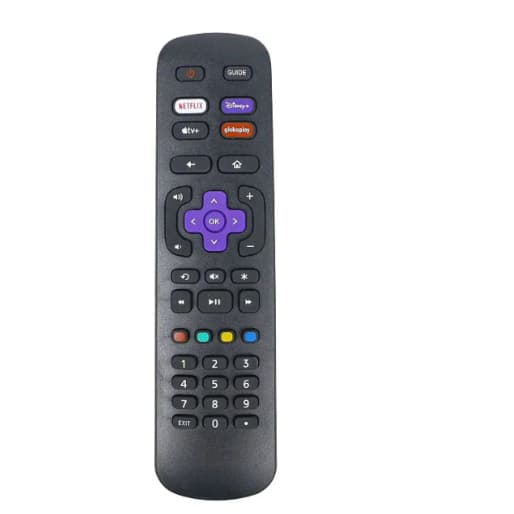 kit 10/6 Controle Remoto Compatível Smart TV Philco Roku TV le-7356