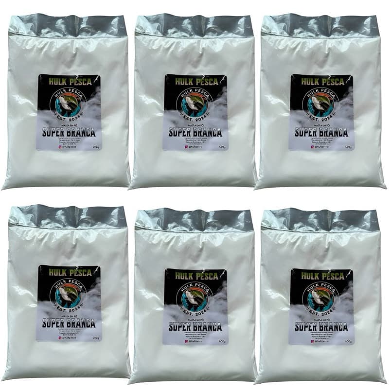 Massa Branca Super Branca Pesca 6 unidades