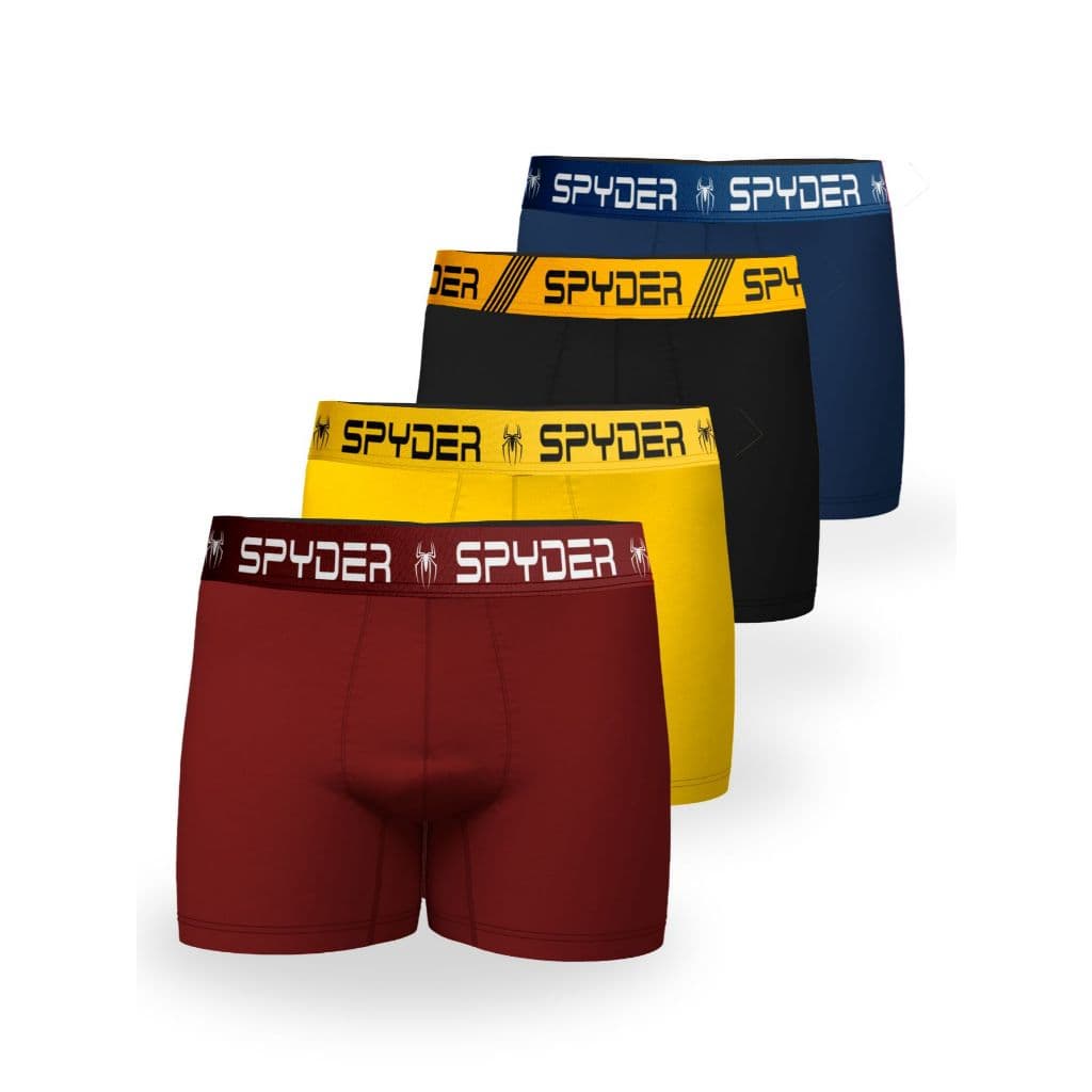 Kit com 5 cueca Boxer de Qualidade ultra confortável Spyder Original
