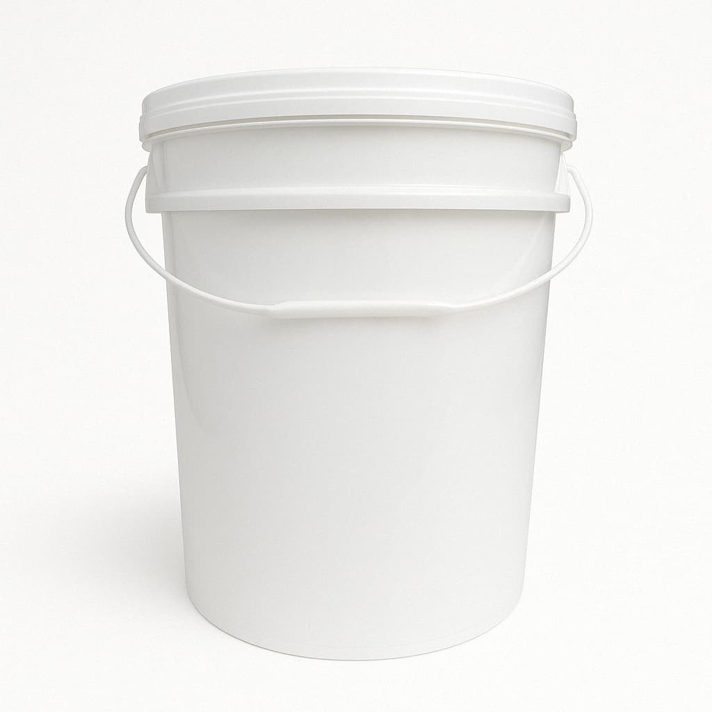 Balde plástico branco alimentício atóxico hermético 3,6L/5L