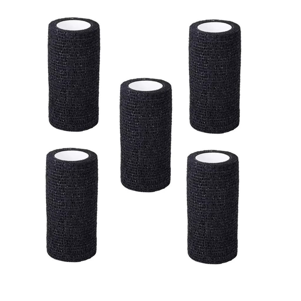 Kit 5 Bandagem Elastica Flexivel Atadura Pet Joelheira Tornozelo Tatuagem 10cm x 4,5m Cores