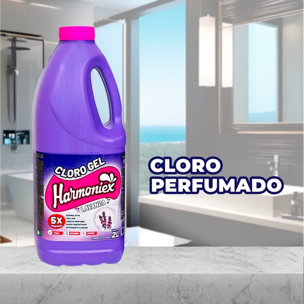 Cloro Gel Tira Limo Lavanda 2l Harmoniex