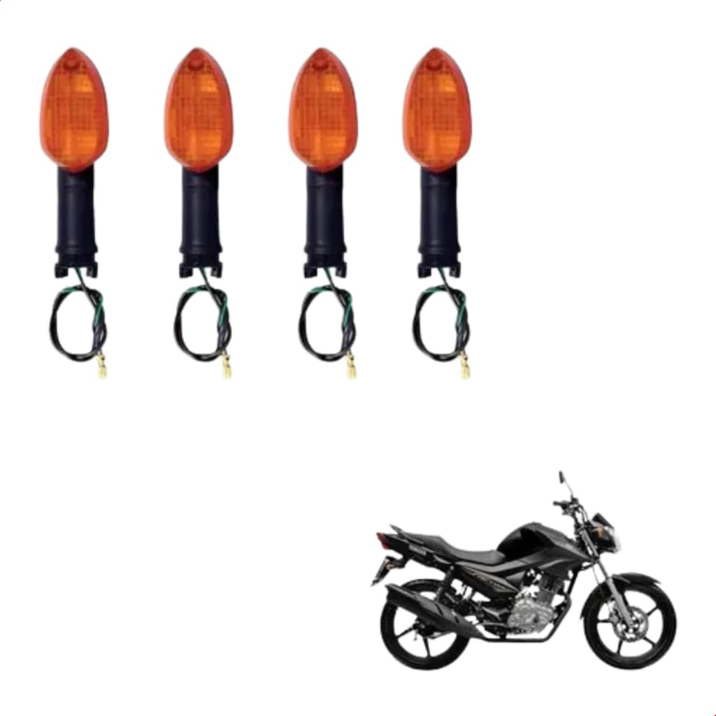 Pisca Seta Moto Xtz 250 Lander Laranja 4 Unidades