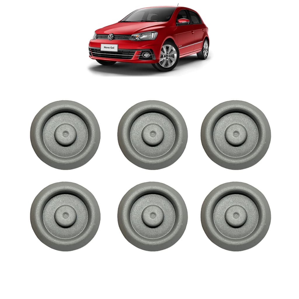 Kit 6x Tampão Assoalho Vw Fox/gol/saveiro 04/ - 90964902