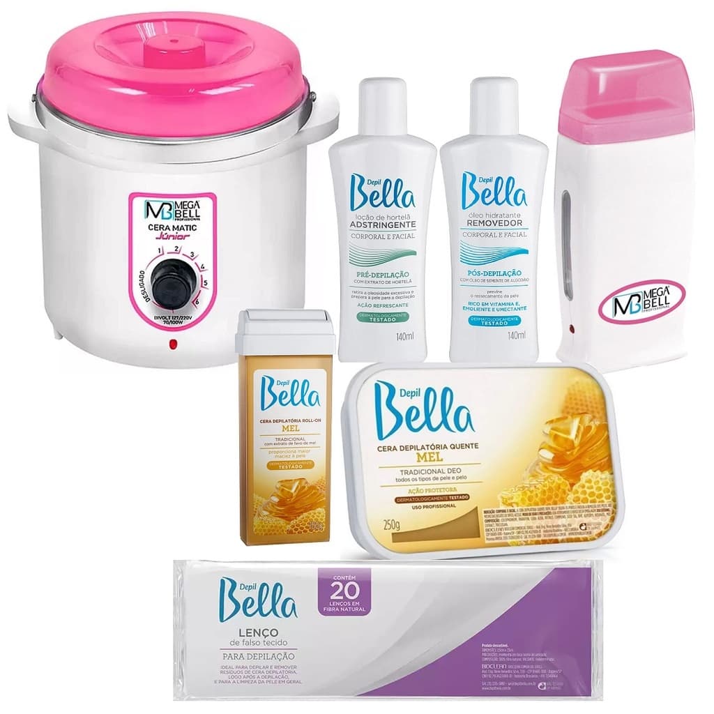 Kit Para Depilação Com Cera Quente Rolon E Termocera 400g (PROMOÇÂO)