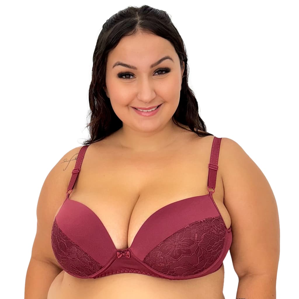 Sutiã Plus Size Reforçado com Alça Ajustável Sutiã com Renda
