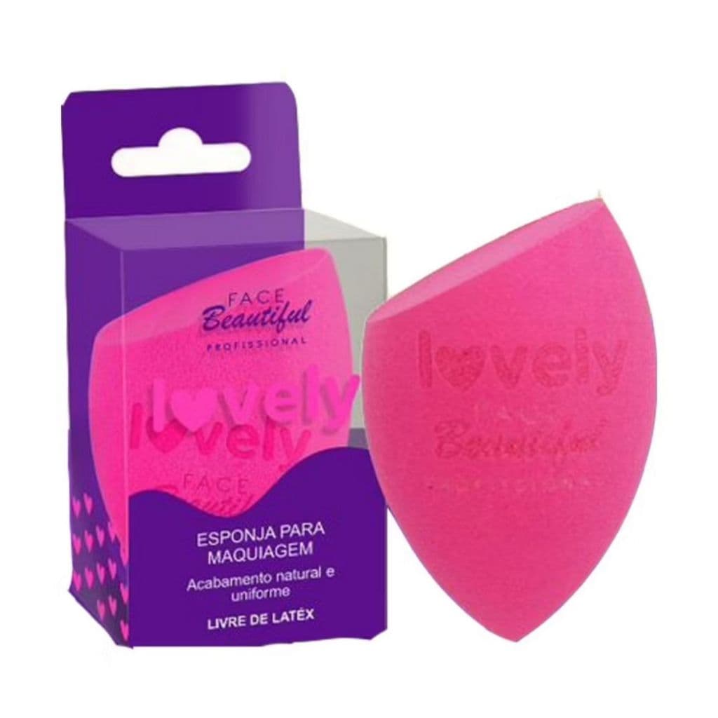 Esponja Maquiagem Lovely base e corretivo Face Beautiful