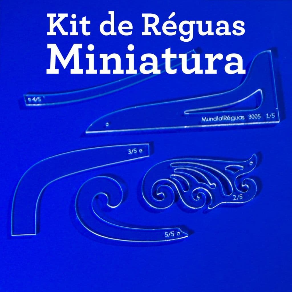 Kit de Réguas em Miniatura (conjunto com 5 mini réguas)