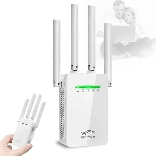 Repetidor e Roteador Wi-Fi 2800Mbps Com 4 Antenas Amplificador de Sinal Marca Goldenultra