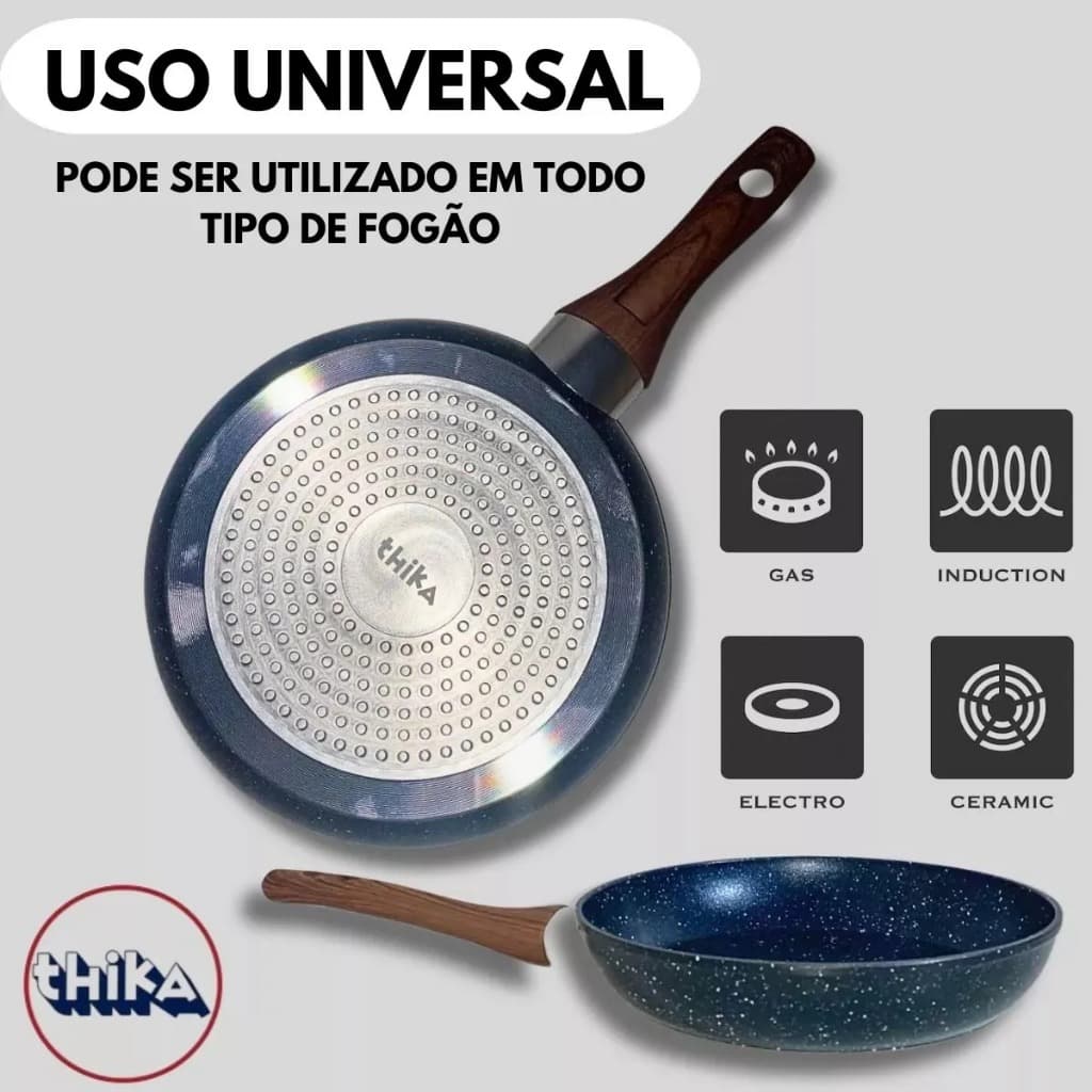 Frigideira em Alumínio Antiaderente Multifuncional - 20cm