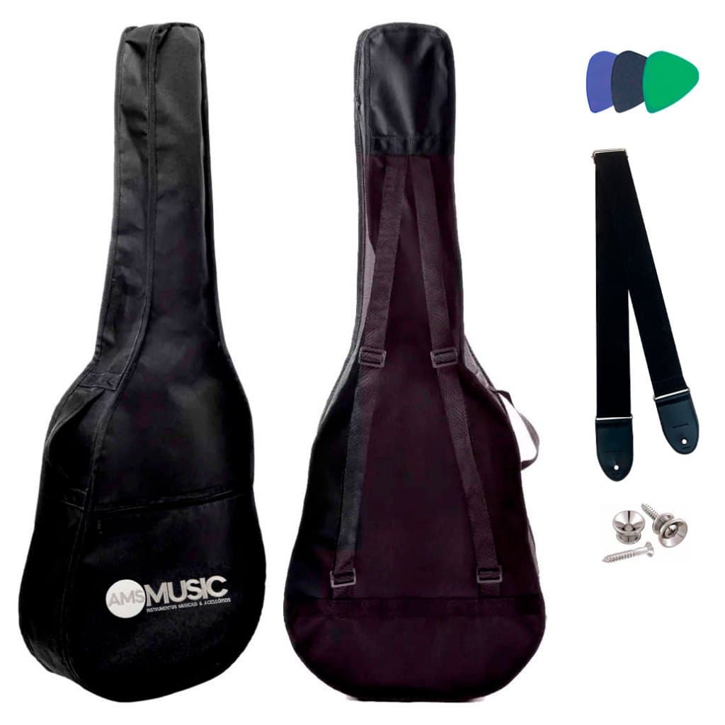 Capa Para Violão Tagima Folk Simples Com Alças + Alça