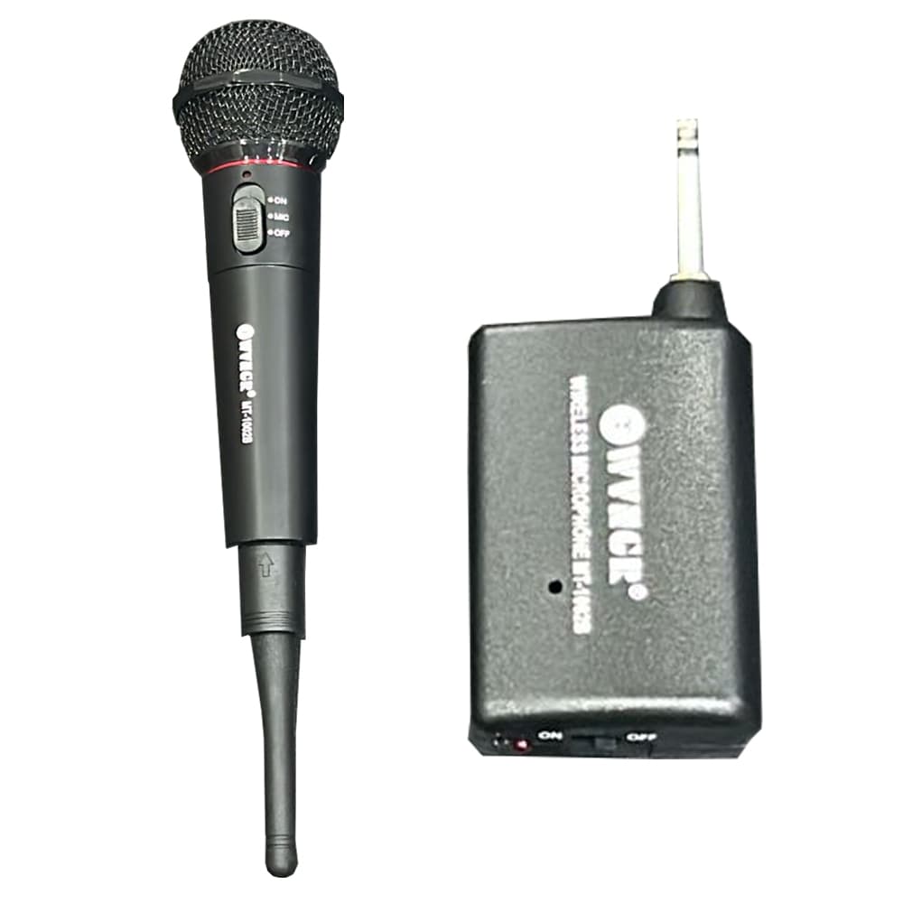 Microfone Profissional Sem Fio Wireless Dinâmico MT1002B WVNGR