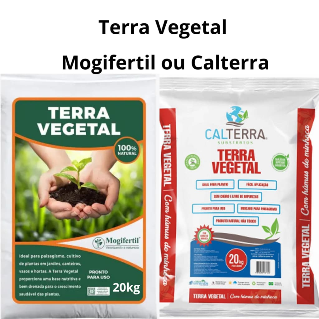 Terra Vegetal Adubada 20kg Calterra ou Mogifertil