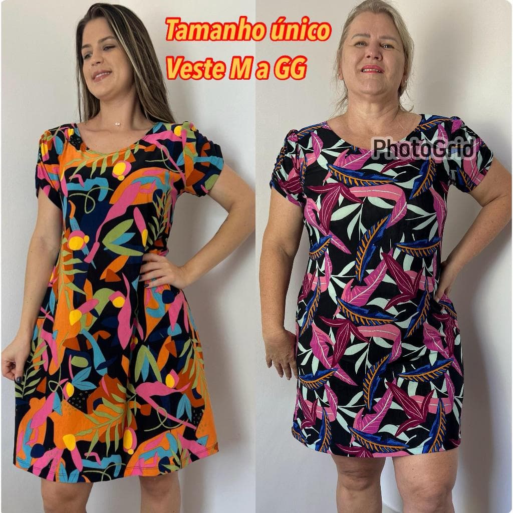 Vestido Manga Rainha Moda Casual em Malha Liganete Fresquinha Opção para Evangélicas