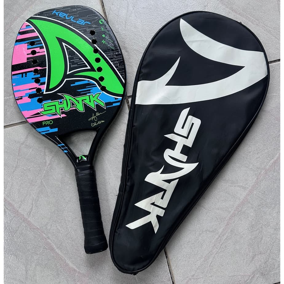 Raquete Beach Tennis Shark Kevlar Allan Oliveira