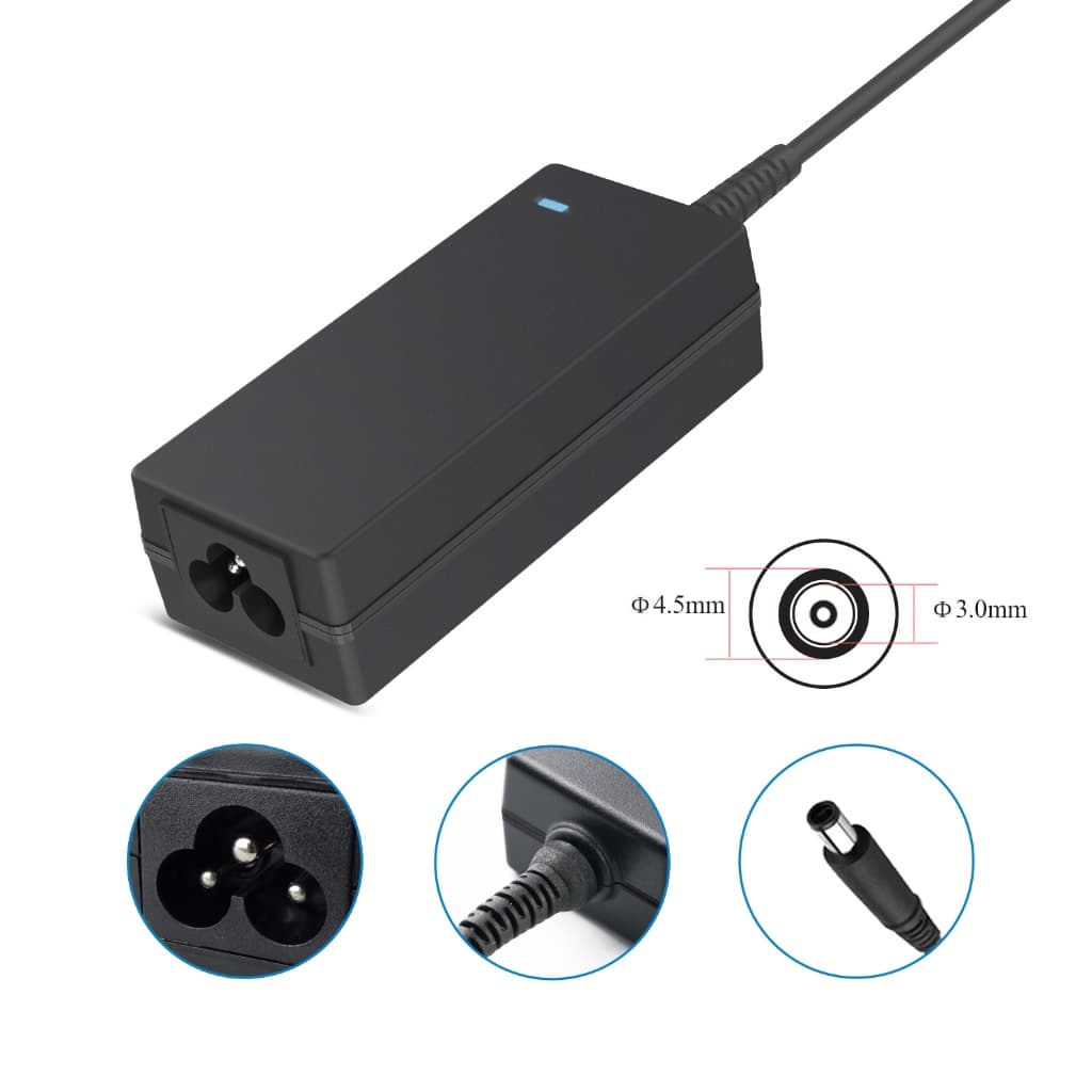 Carregador Fonte de Notebook Compatível Dell  Inspiron 15 3567/Latitude 3400/XPS 65W 4.5x3.0mm KNUP