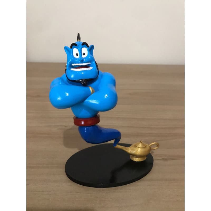 Boneco Colecionavel GENIO ALADDIN CHIBI Figura Decorativa Action Figure Colecionaveis Impressao 3D