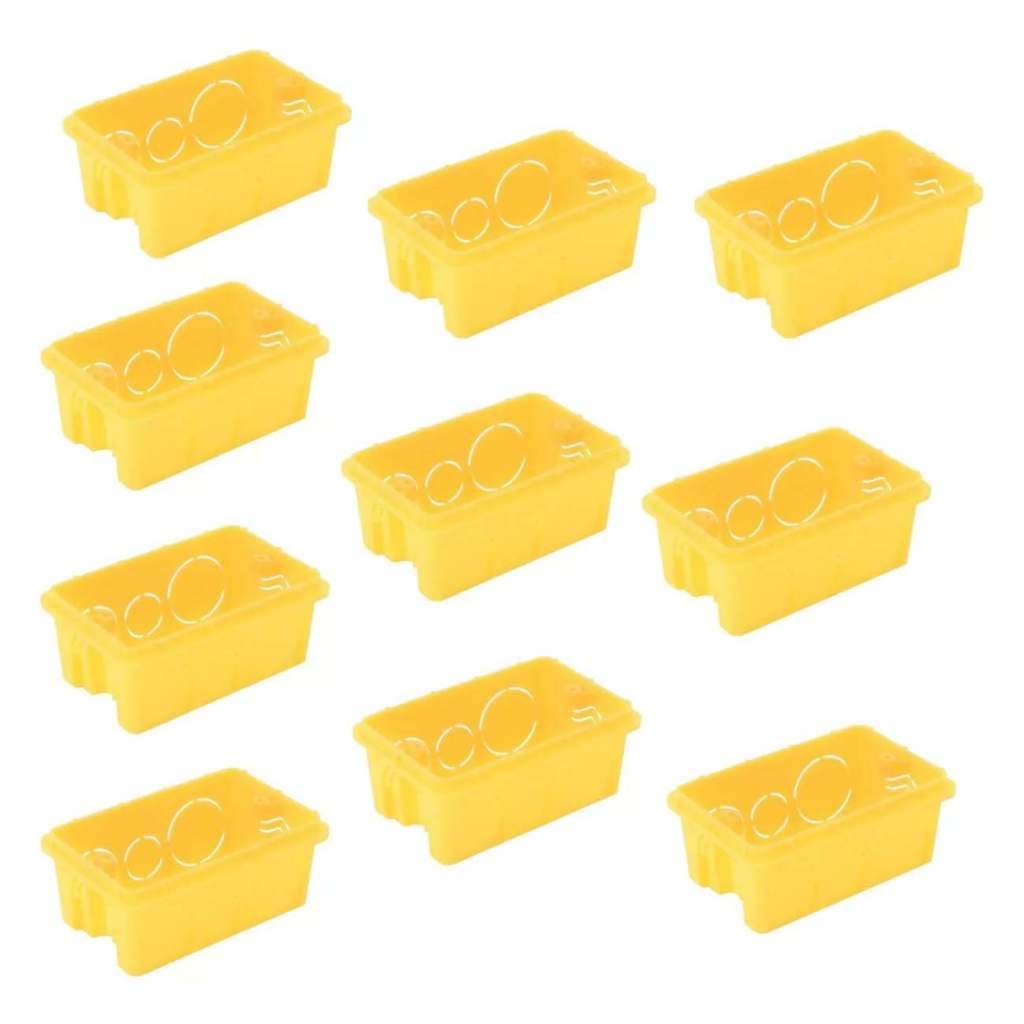 Kit 10 Caixas De Embutir Para Tomada Interruptor 4x2-de Luz
