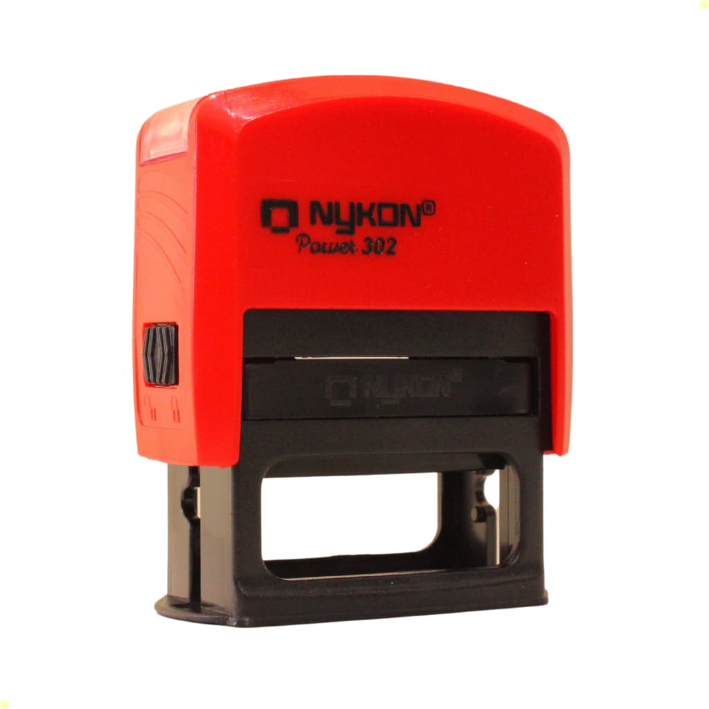 CARIMBO AUTOMATICO PERSONALIZADO NYKON 302 BLACK  ENFERMAGEM - PROFESSOR (14x38mm)
