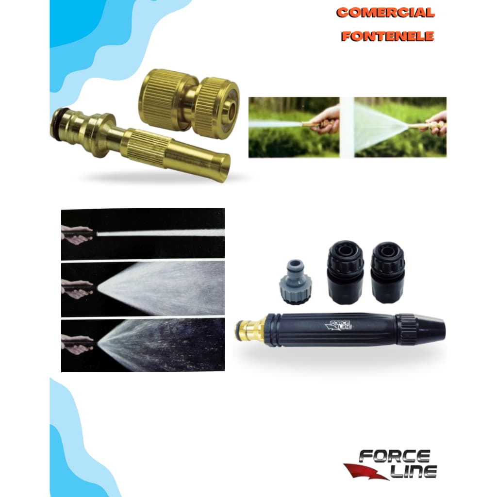 KITS ESGUICHO PARA MANGUEIRA DE ALTA PRESSÃO COM ENGATE RÁPIDO FORCELINE