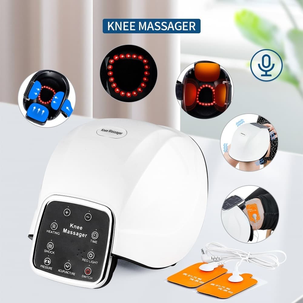 Massageador De Joelho Elétrico Com Terapia De Aquecimento Alivia Dor Artrite