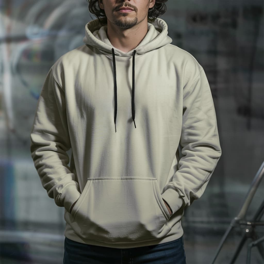 Moletom Arraia Maori com Capuz Canguru Blusa de Frio Estampado Básico Fechado Unissex
