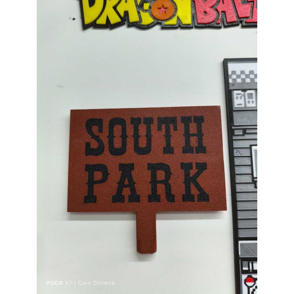 PLACA DECORATIVA PAREDE SOUTH PARK PLATE 3D IMPRESSO ADULT SWIM