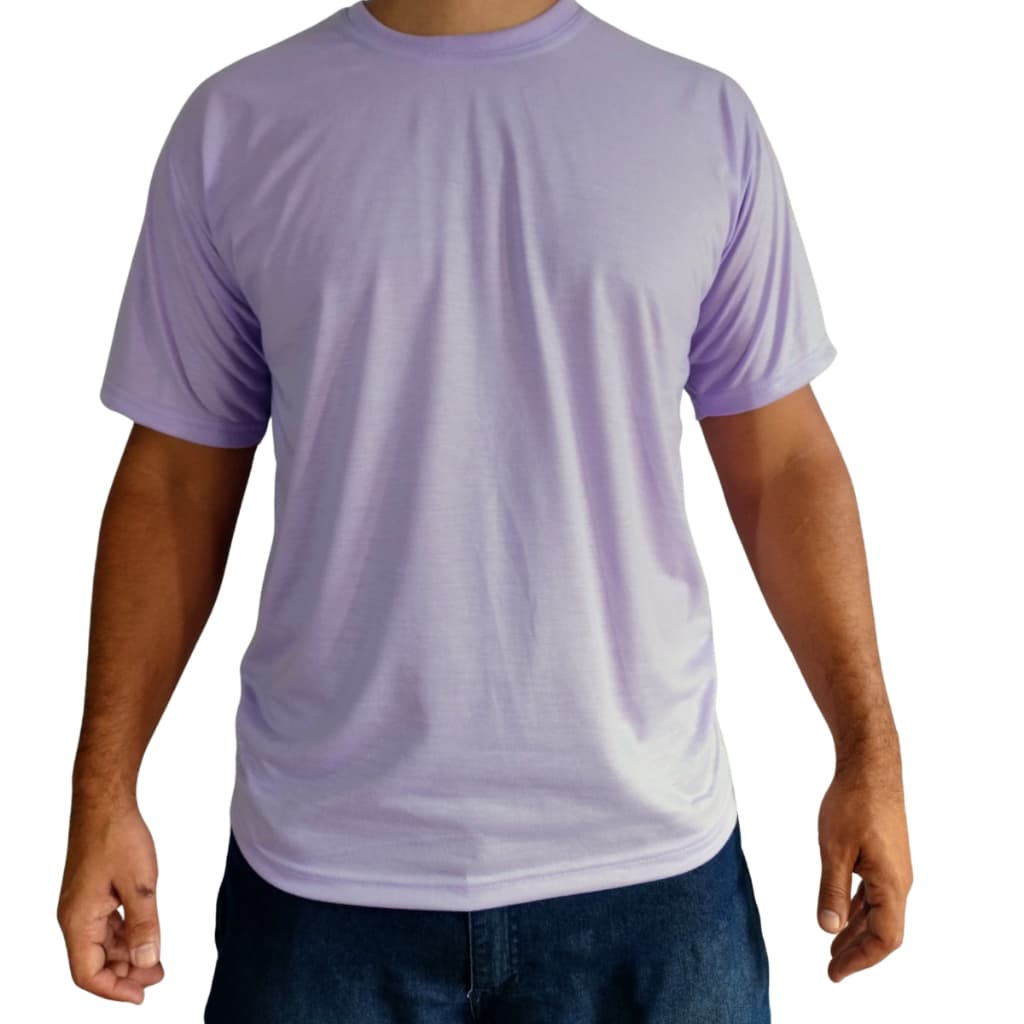 Camiseta Lilás VERZZOLO 100% Poliéster Sublimação Personalização