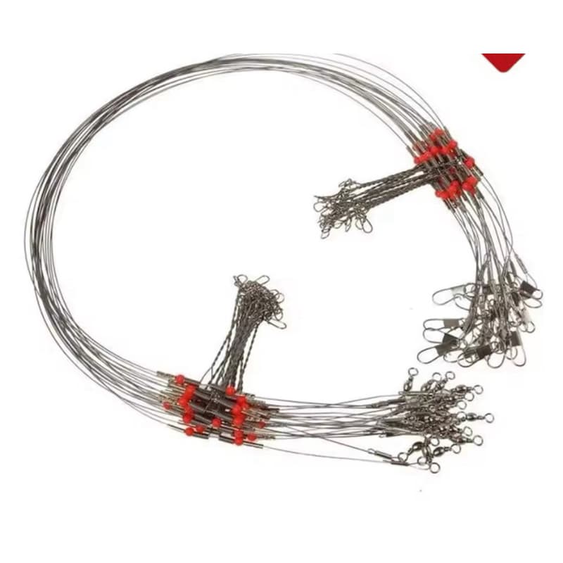KIT COM 5 CHICOTE PARA PESCA 70 LBS 2 perna