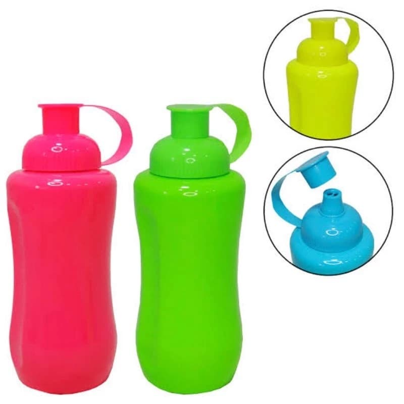 GARRAFA SQUEEZE NEON 600ml HOMEFLEX GARRAFA DE AGUA PARA CORRIDA ACADEMIA TREINO