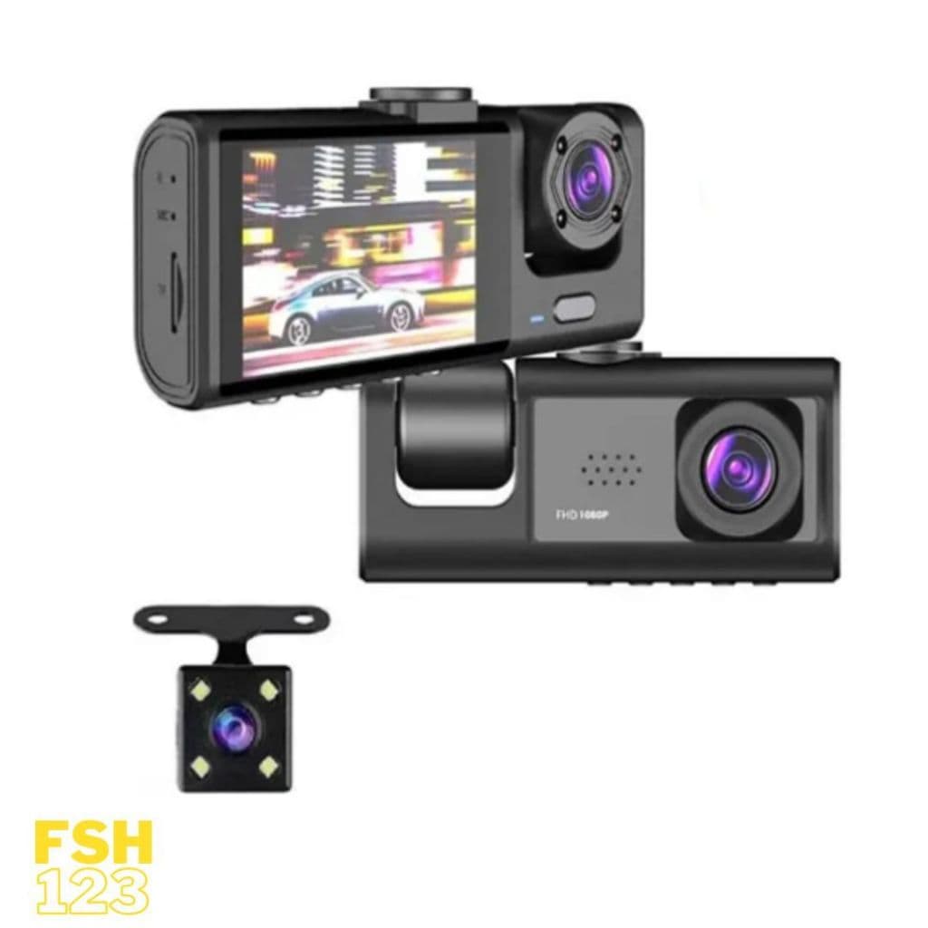Câmera Frontal BlackBox Dvr Automotivo  Interna Ré Grava Imagem E Som