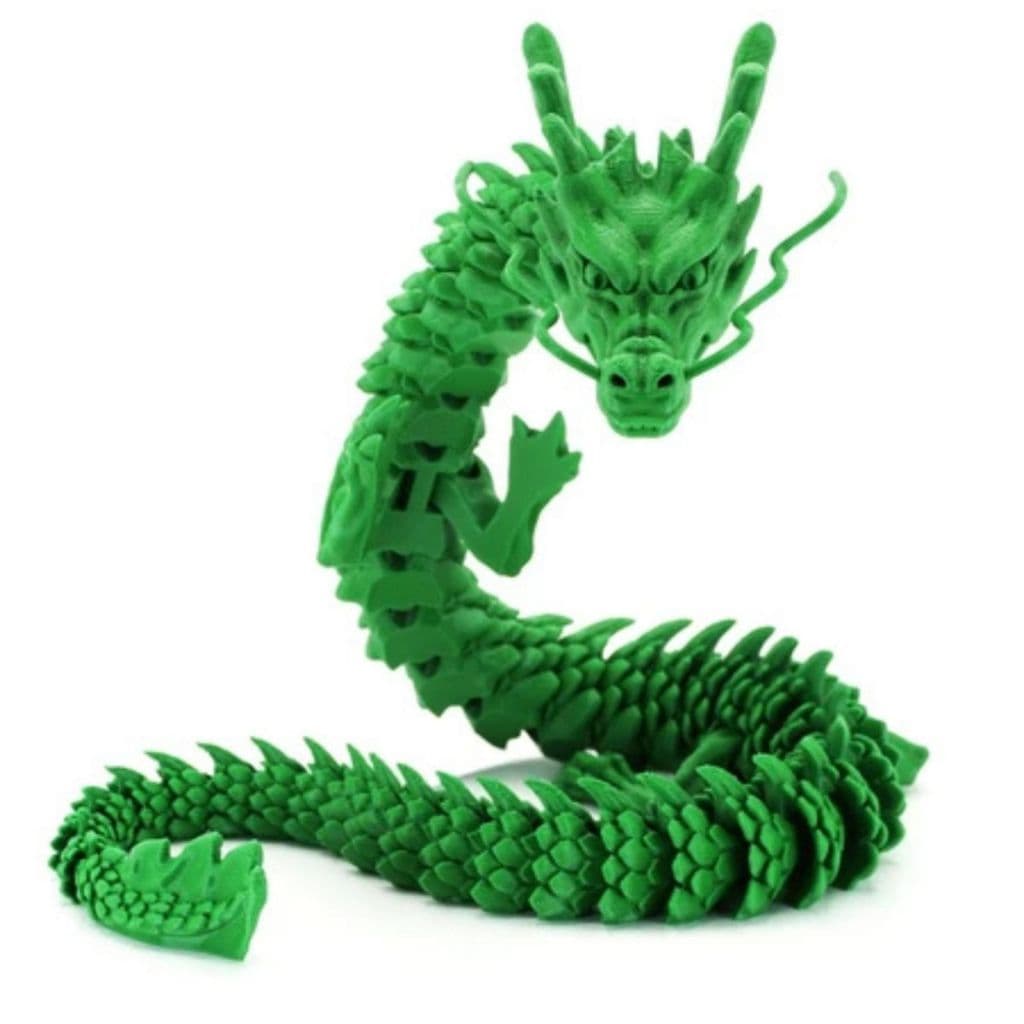 Dragão Articulado Impresso em 3D – Brinquedo Flexível Decorativo