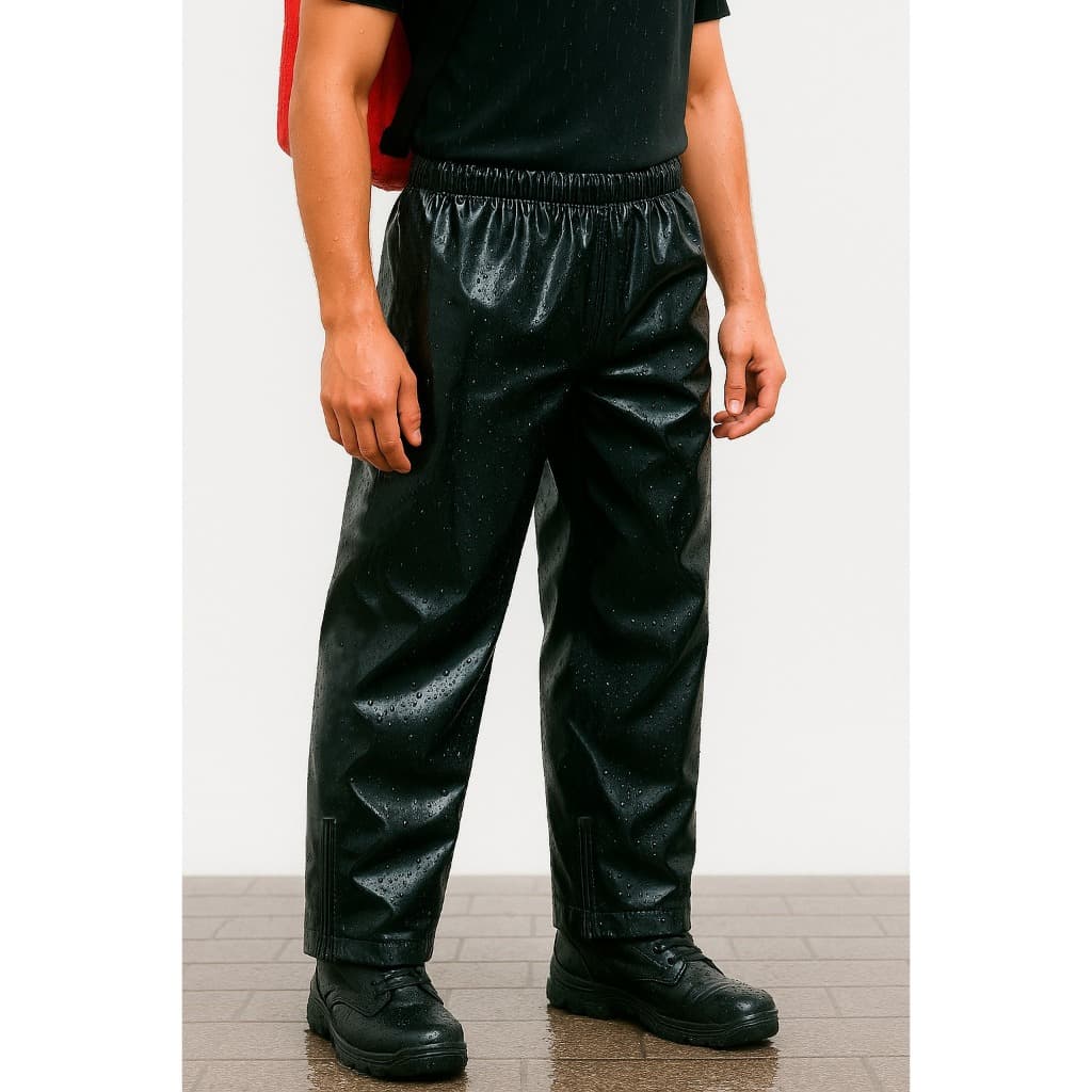 Calça De Chuva 100% Impermeável Pvc Motoqueiro Motoboy Plus