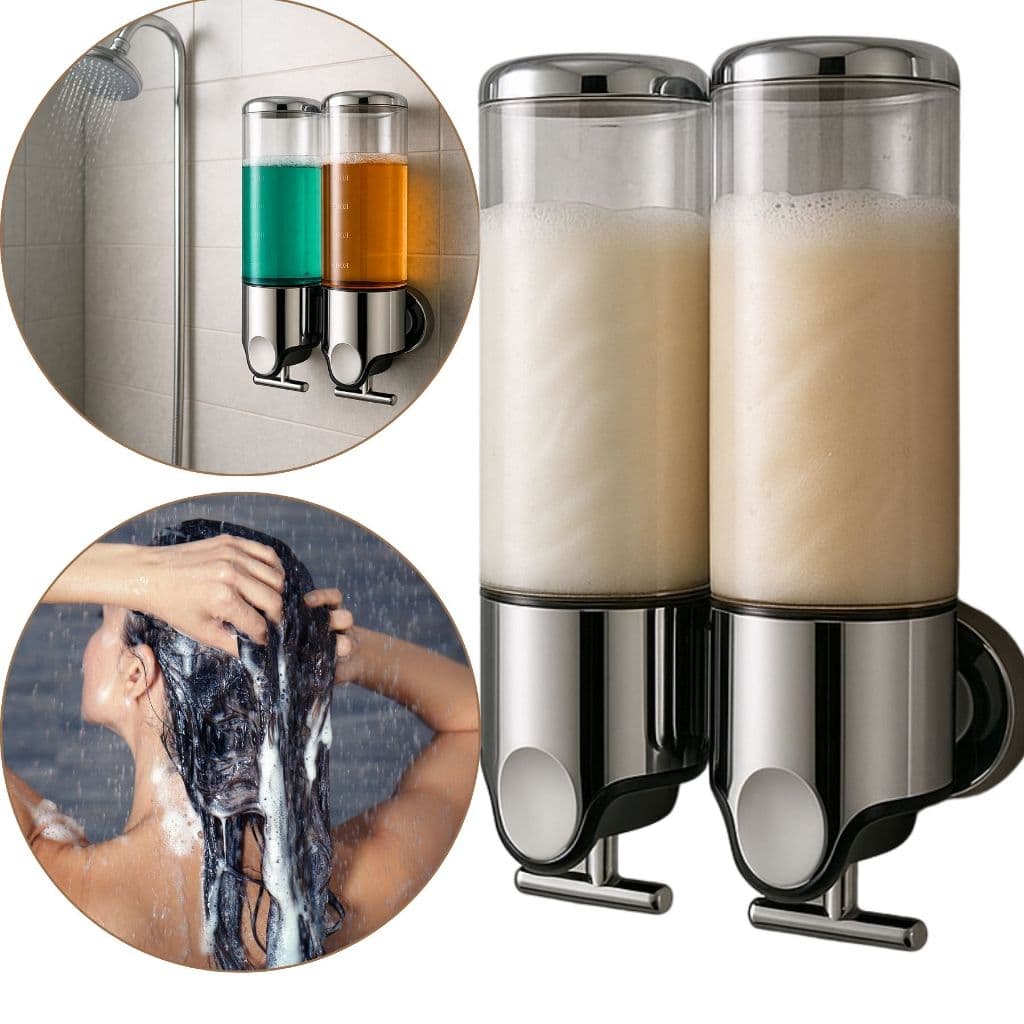 Organizador de Banheiro Sabonete Dispenser Líquidos Shampoo Condicionador Creme Álcool Parede