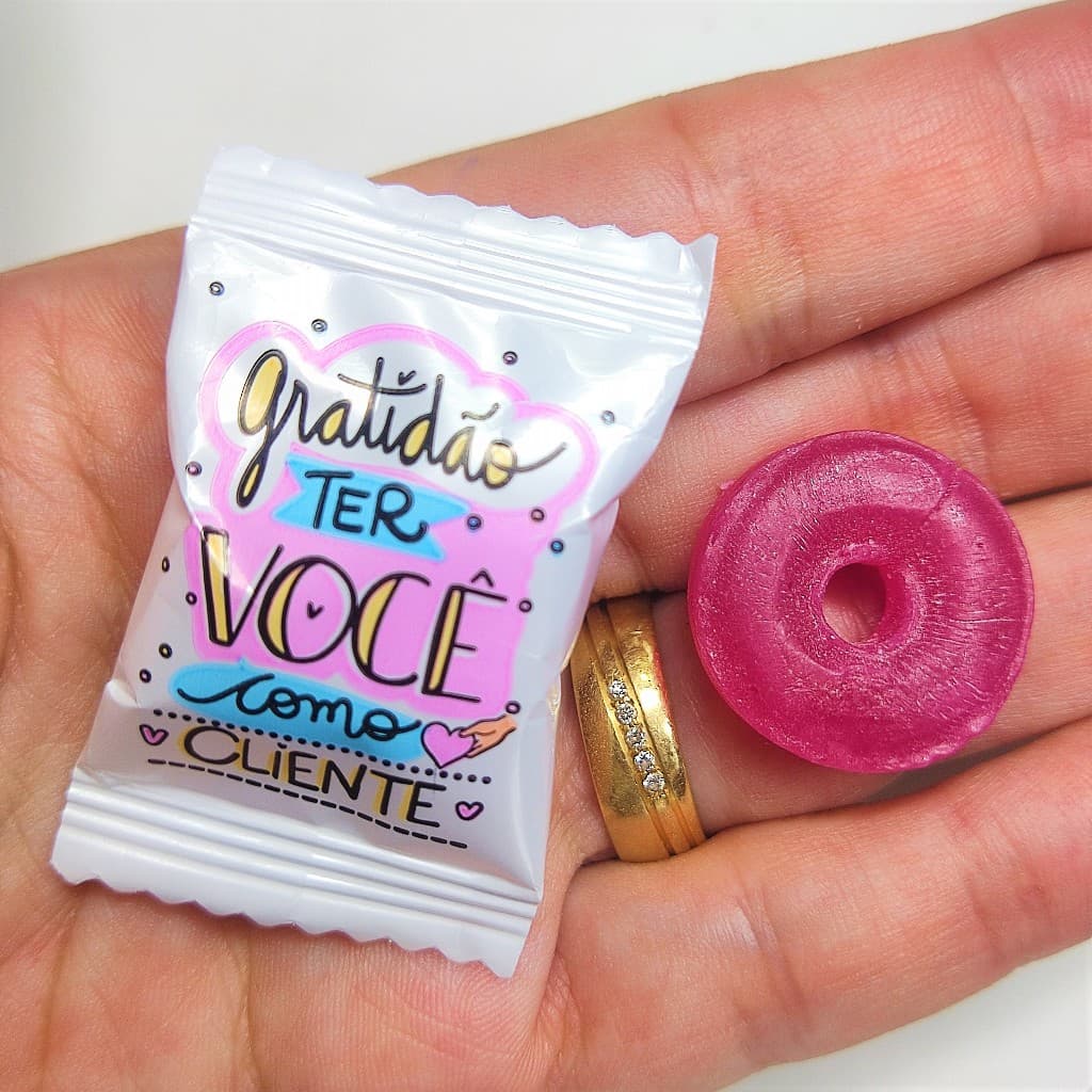 Balas Gratidão Ter Você Como Cliente  lembrancinha fidelizar mimo brinde agradecimento clientes