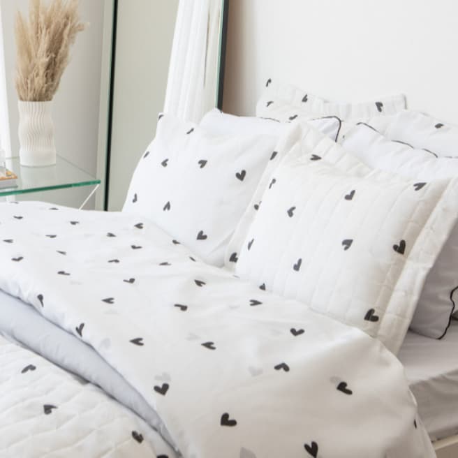 Capa Edredom Duvet Solteiro Cover + Fronha 2 Pçs C/ Ziper Percal Algodão
