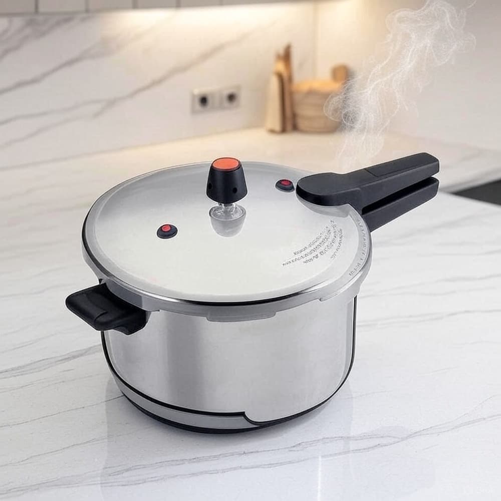 Panela Pressão 7 Litros Cozinhar Alimentos Rápido Segura Ideal Cozinha Doméstica Profissional